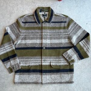 Todd Snyder blanket striped chore coat, men's L